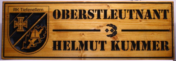Holzschild - RK Tiefenellern